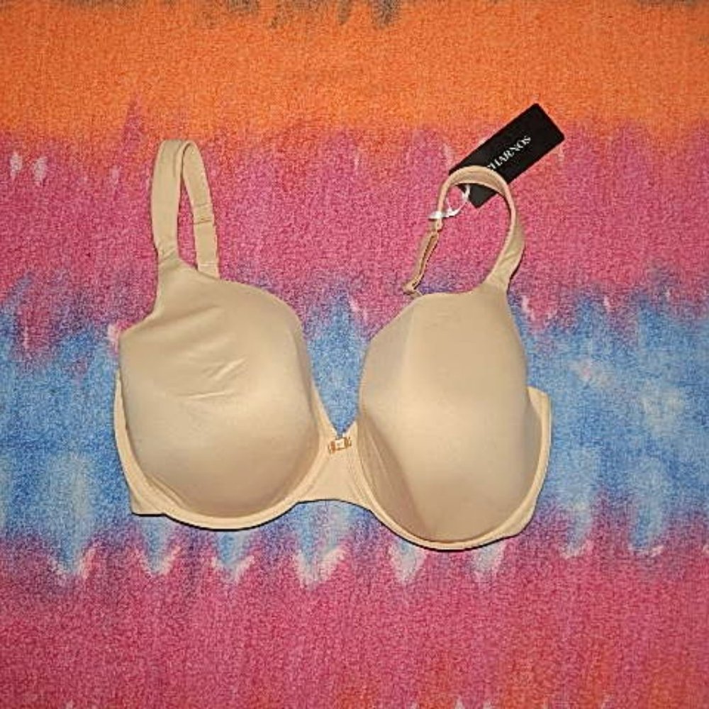 NWT Charnos 34G Style 120606 Smooth Mould T Shirt Bra - Almond